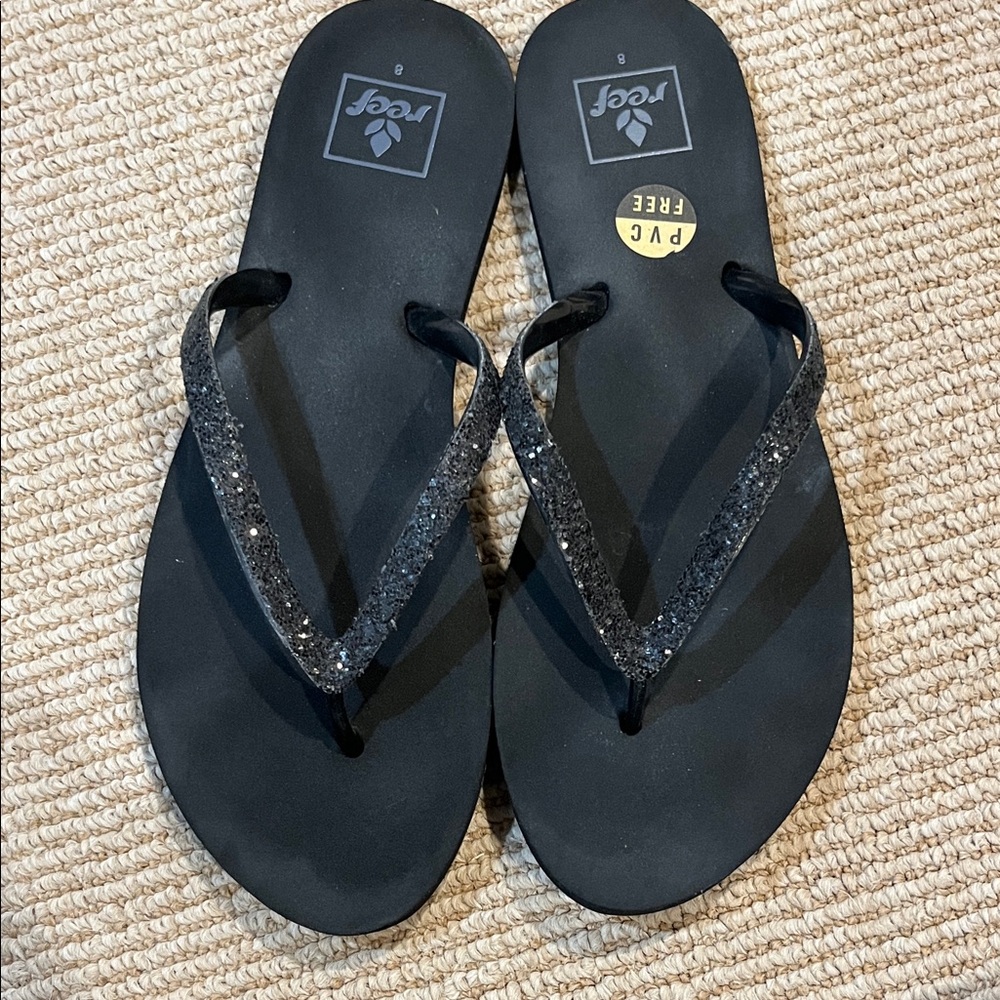 Reef Women's Black Sparkle Sandals